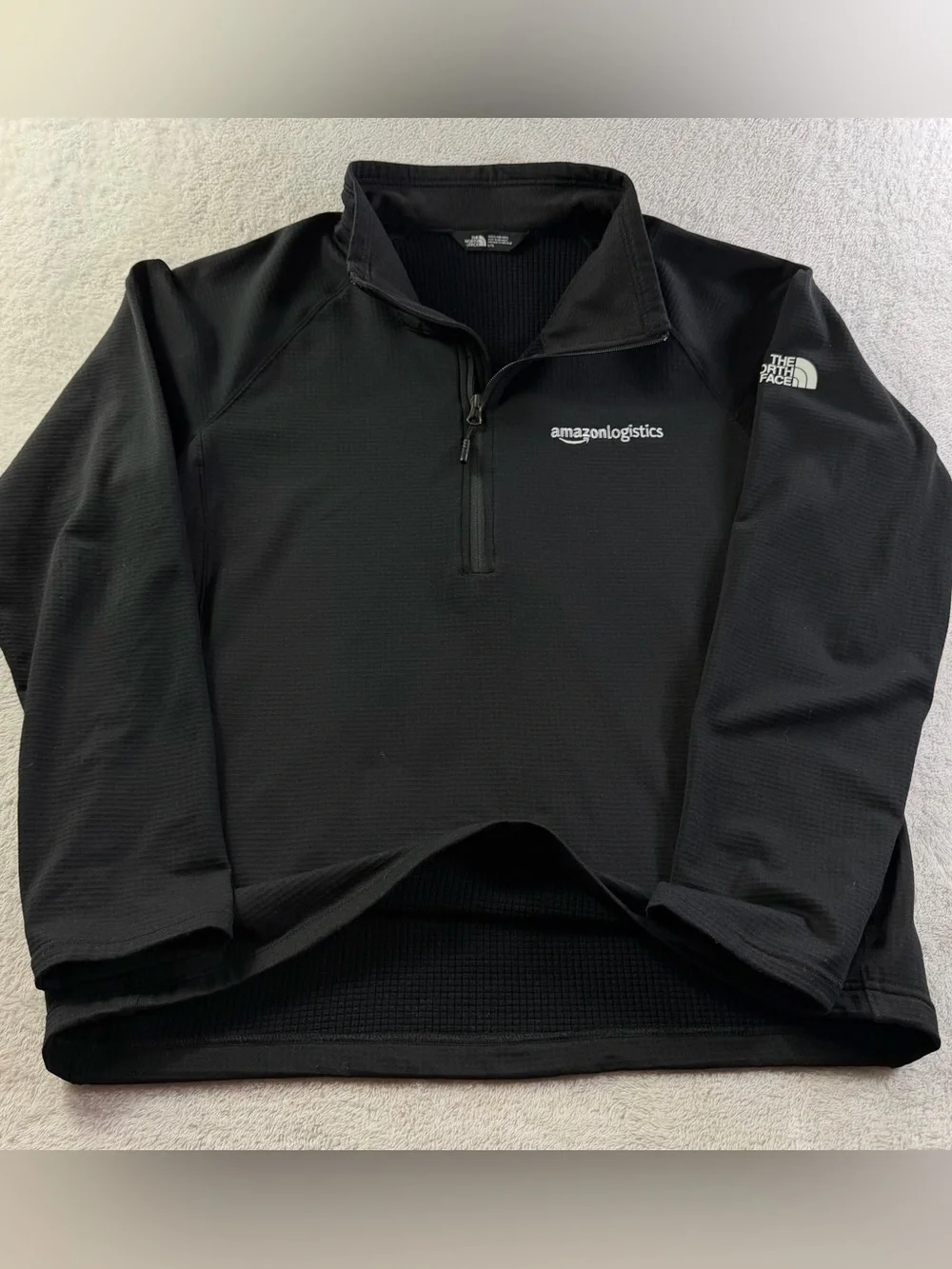 The North Face Amazon Logistics Mountain Peaks Grid Fleece 1/4 Zip L